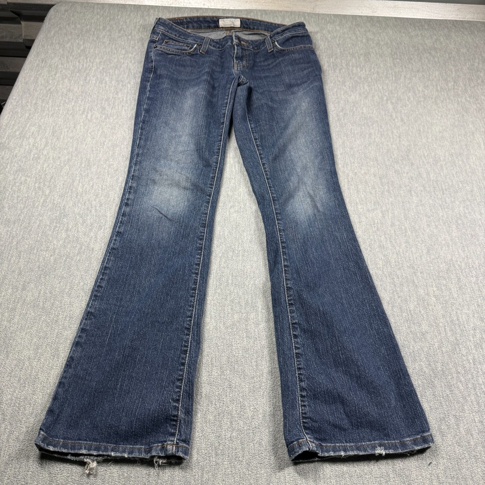 American Eagle Jeans Womens 4 Reg Blue Stretch Fit Bootcut Denim Casual Low Rise